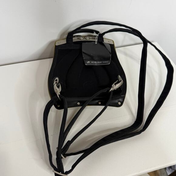 Boblbee Scarabée hard-shell mini backpack St Tropez model in metallic gold. main image 6